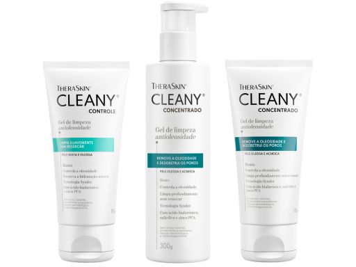 Melhores princípios ativos em hidratantes faciais - ácido hialurônico - linha Gel de Limpeza Cleany® TheraSkin® Melhores princípios ativos em hidratantes faciais - ácido hialurônico - linha Gel de Limpeza Cleany® TheraSkin®